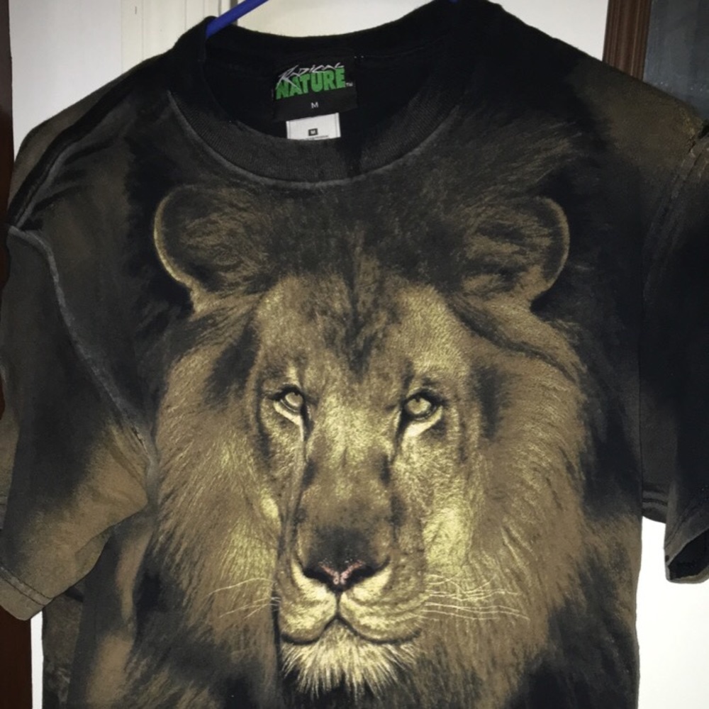 90s Radical Nature Full-art Lion Shirt